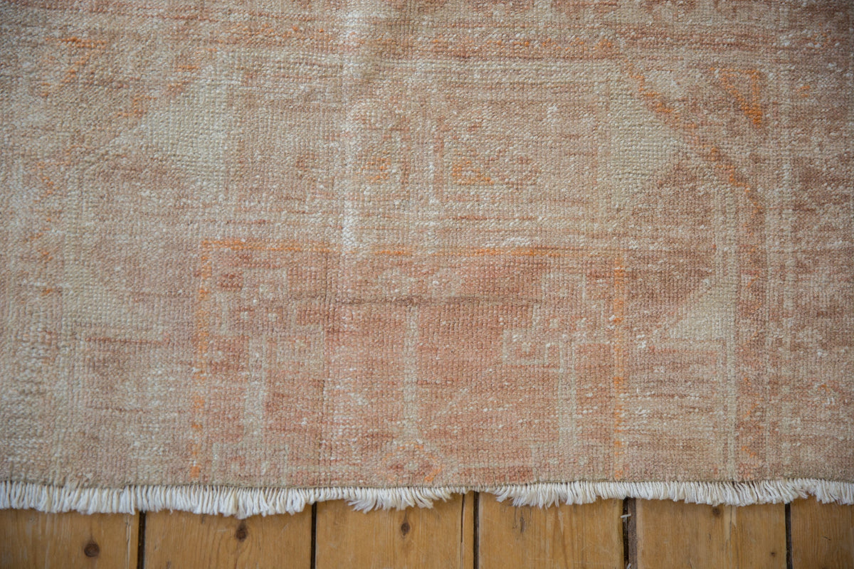 3x6.5 Vintage Distressed Fragment Oushak Rug Runner