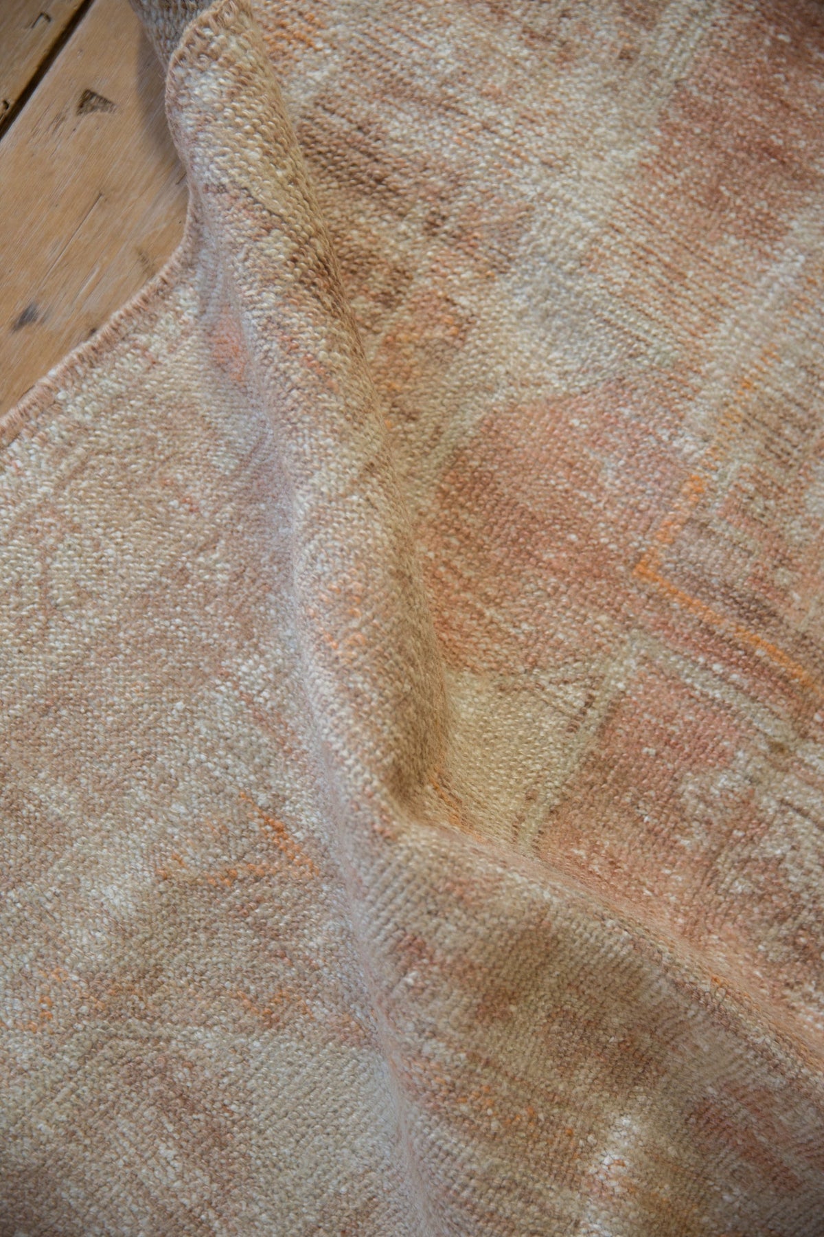 3x6.5 Vintage Distressed Fragment Oushak Rug Runner