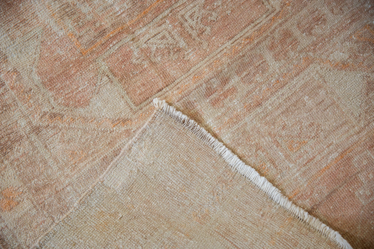 3x6.5 Vintage Distressed Fragment Oushak Rug Runner