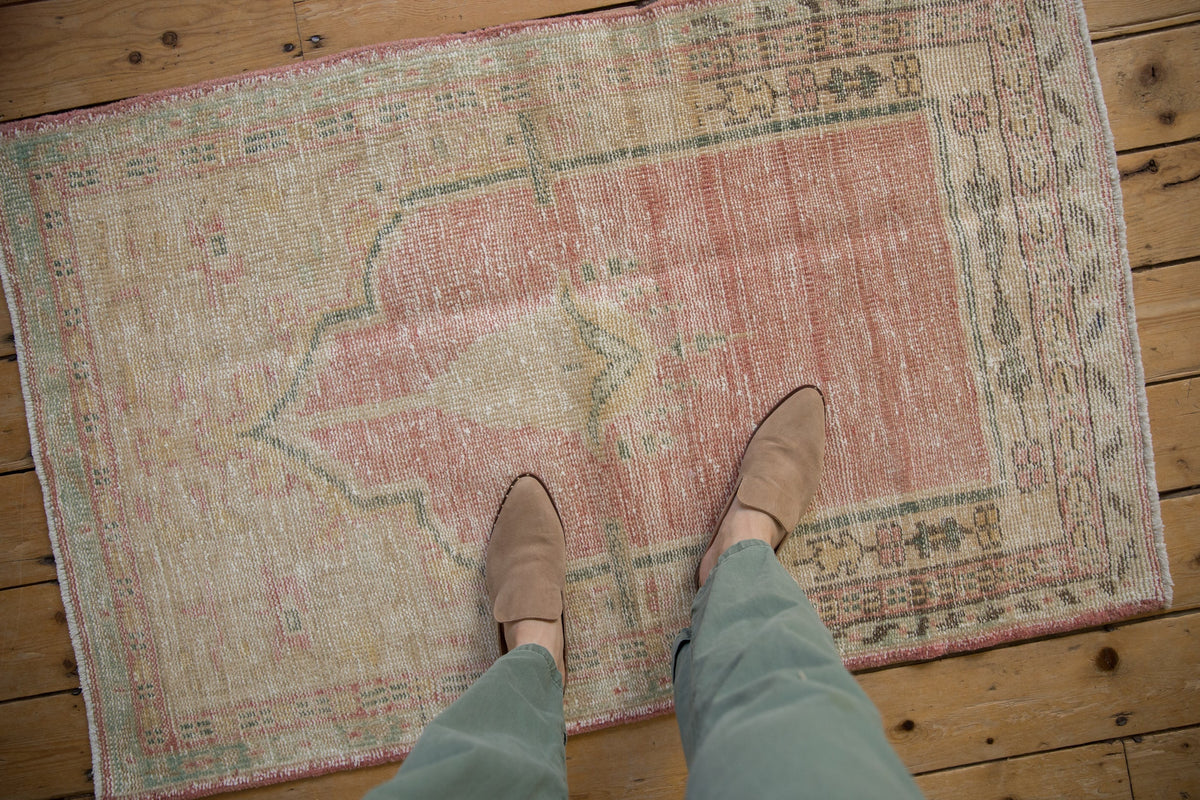 3x4.5 Vintage Distressed Oushak Rug