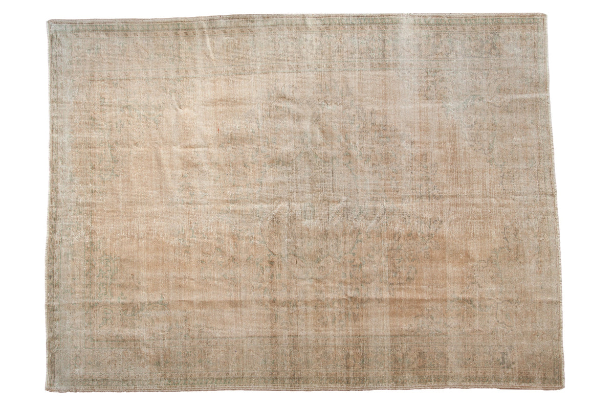 7x9.5 Vintage Distressed Oushak Carpet
