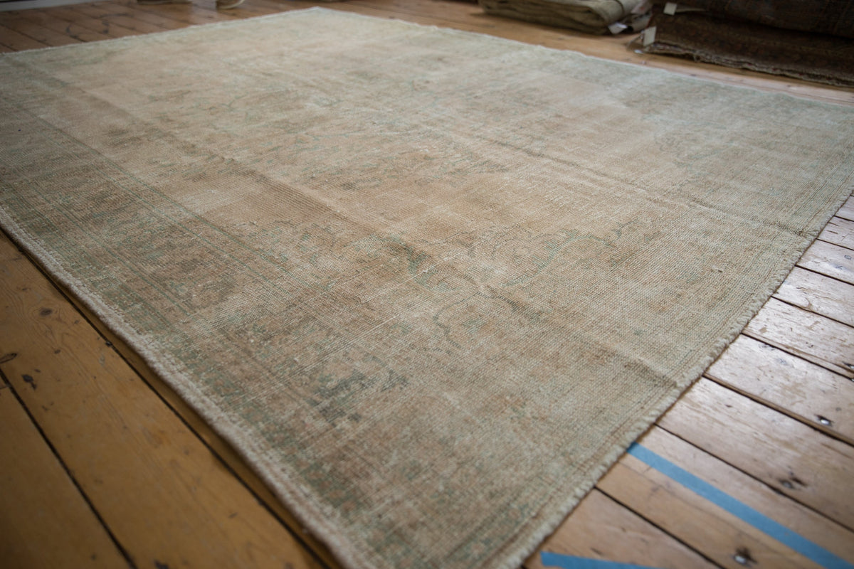 7x9.5 Vintage Distressed Oushak Carpet