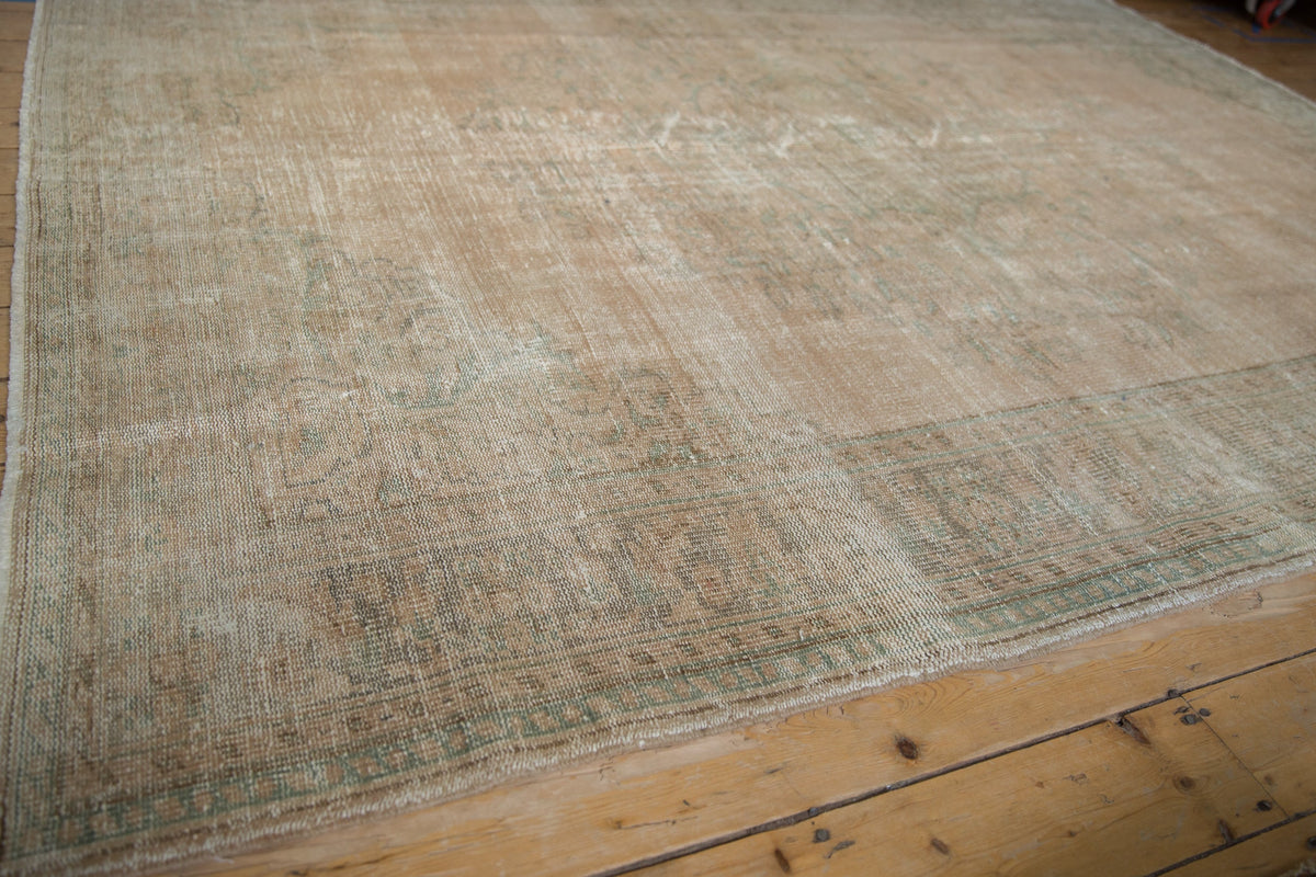 7x9.5 Vintage Distressed Oushak Carpet