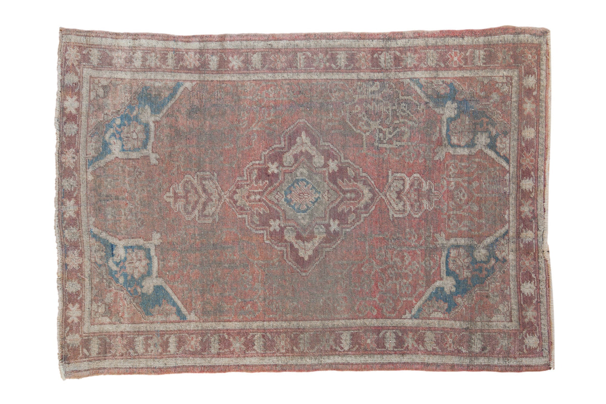 4x6 Vintage Distressed Anatolian Rug