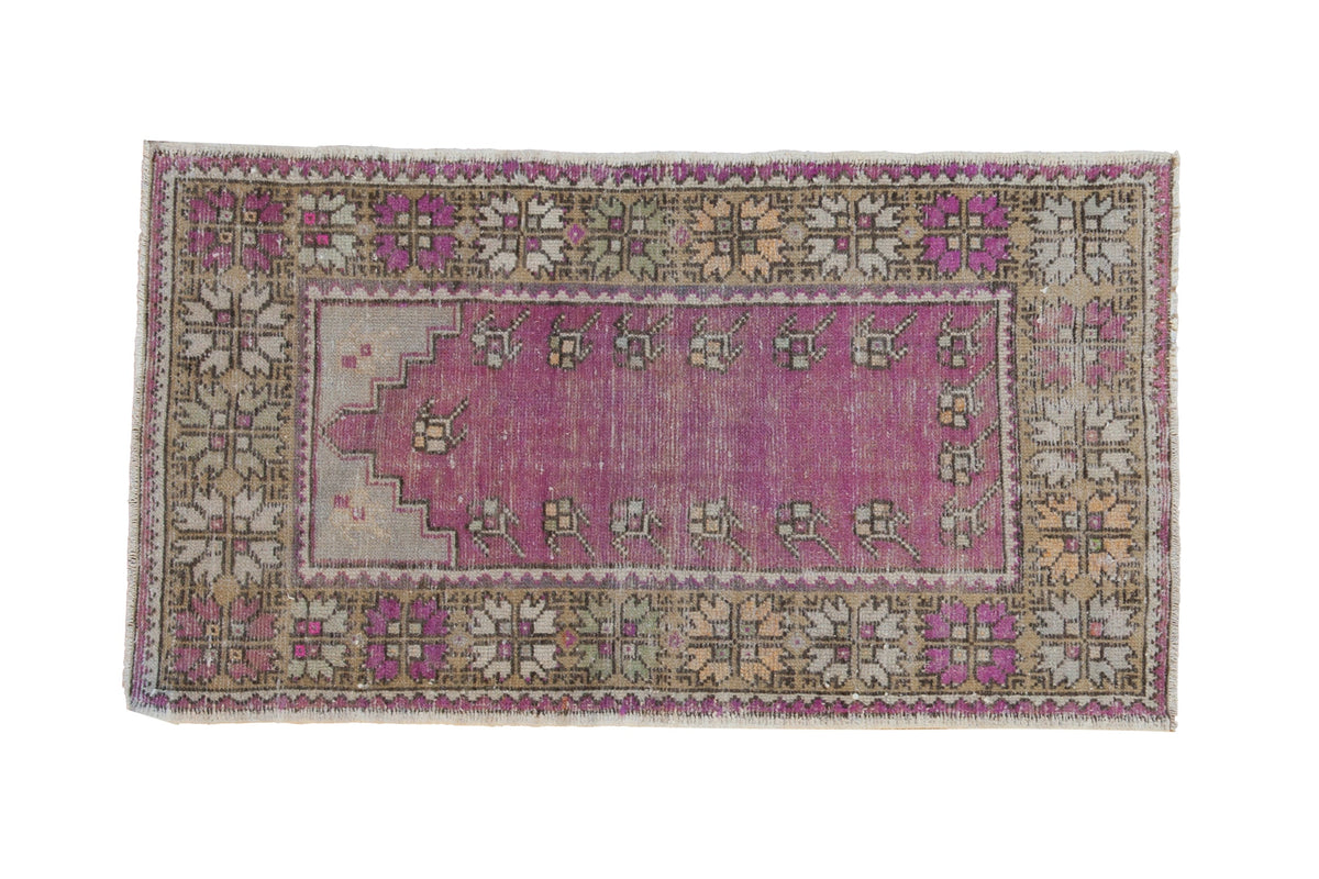 2x4 Vintage Distressed Oushak Rug Runner