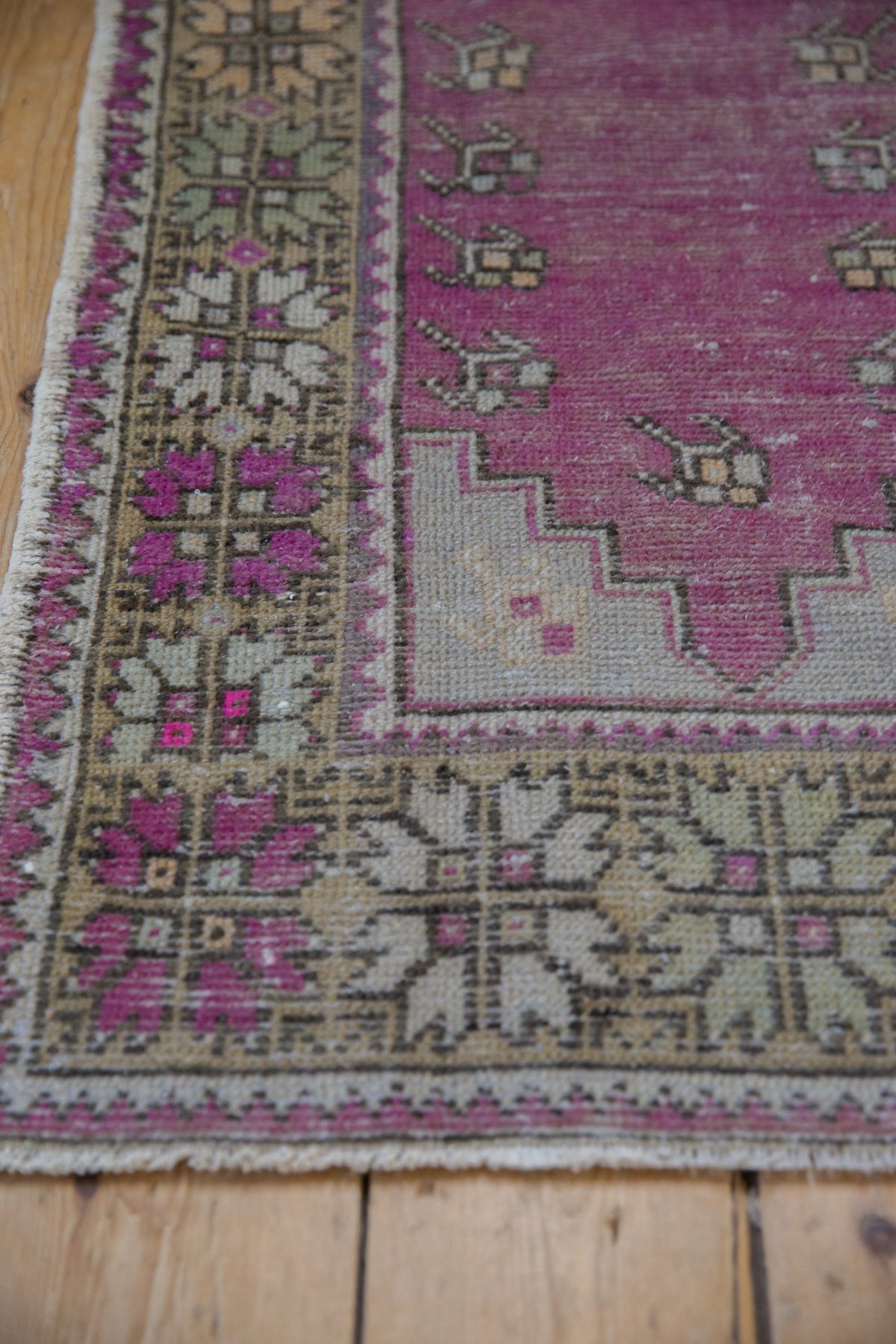 2x4 Vintage Distressed Oushak Rug Runner