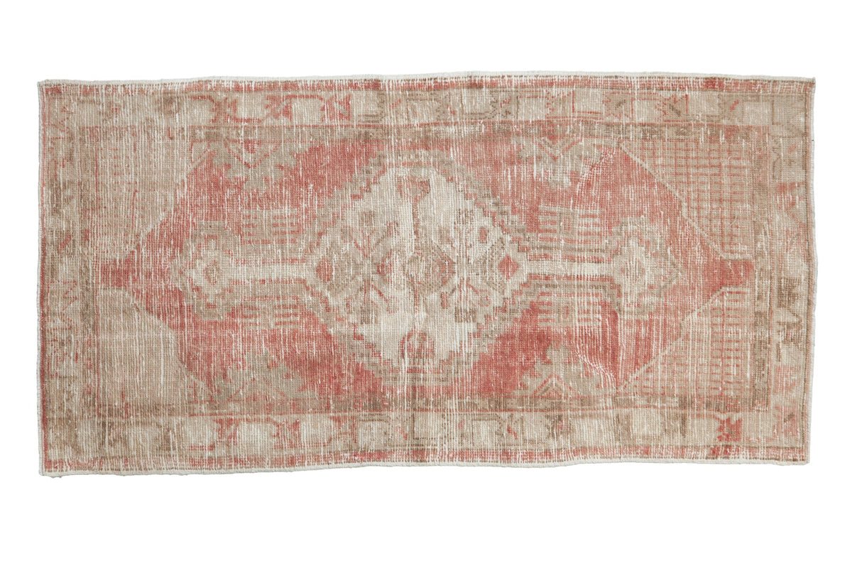 2.5x5.5 Vintage Distressed Oushak Rug Runner