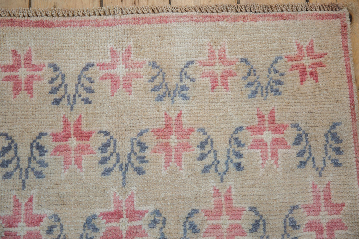 3x7.5 Vintage Distressed Oushak Rug Runner