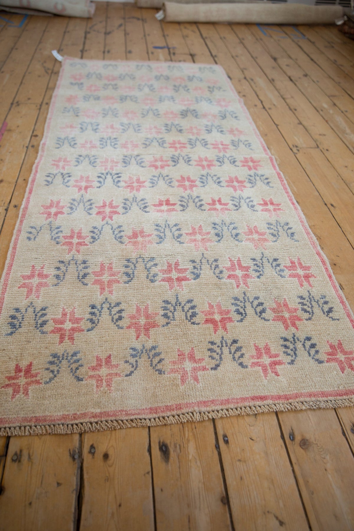3x7.5 Vintage Distressed Oushak Rug Runner