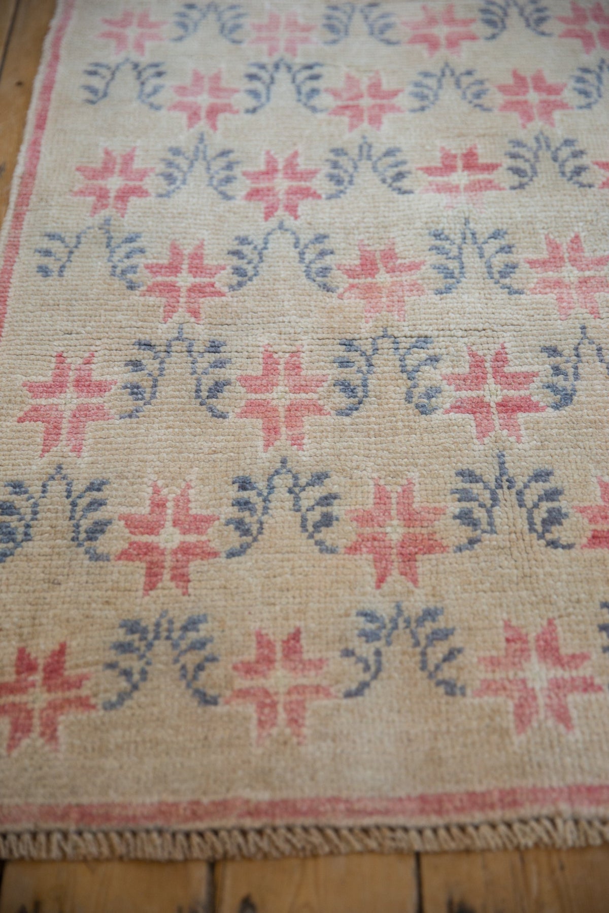 3x7.5 Vintage Distressed Oushak Rug Runner