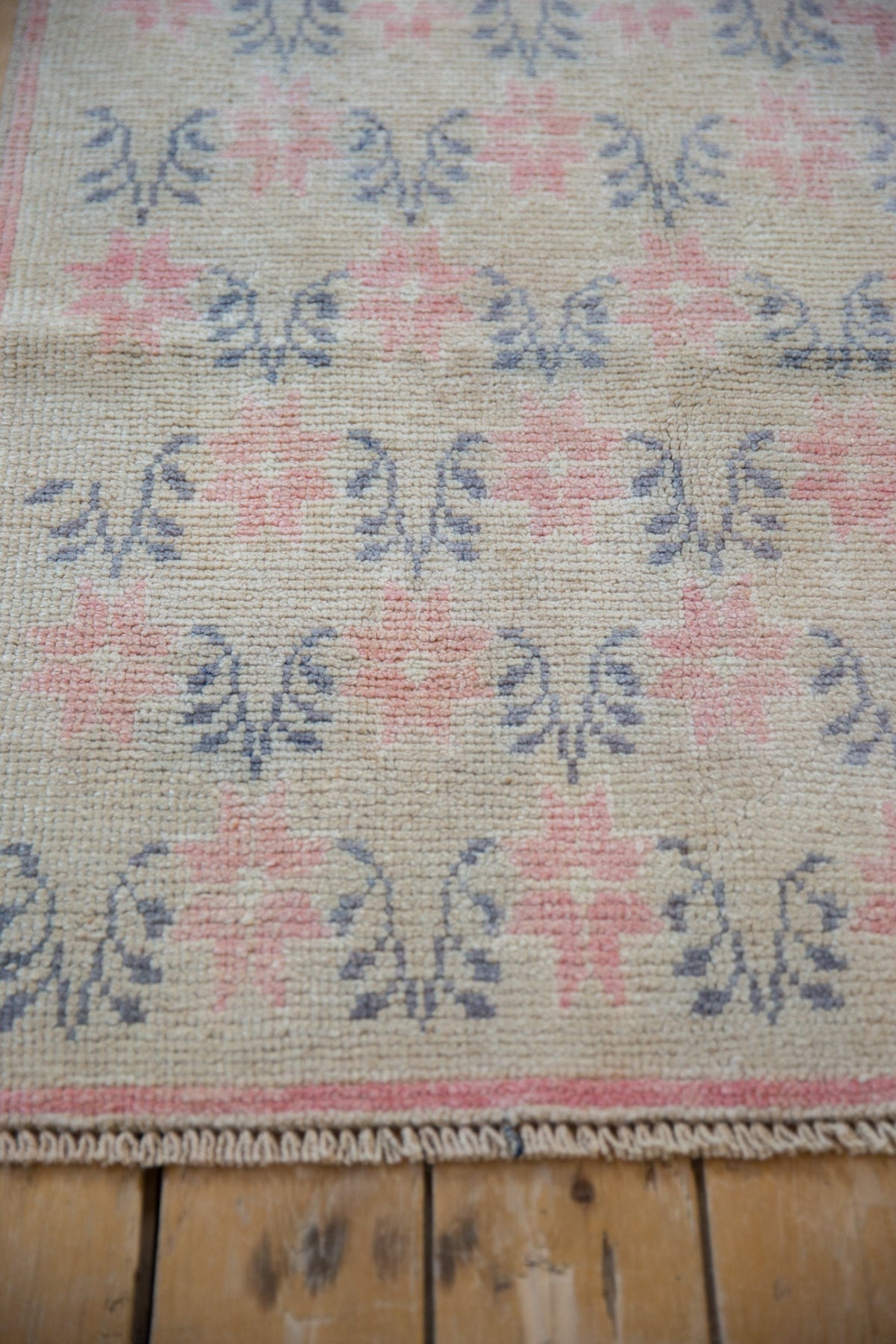 3x7.5 Vintage Distressed Oushak Rug Runner