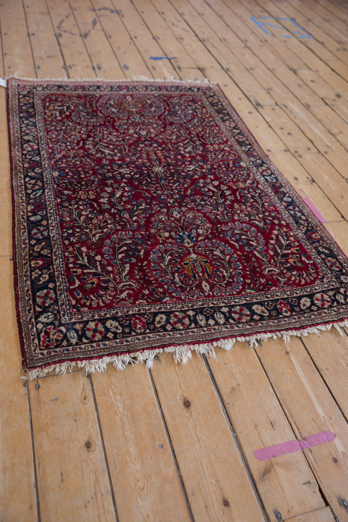 3.5x5 Vintage Sarouk Rug