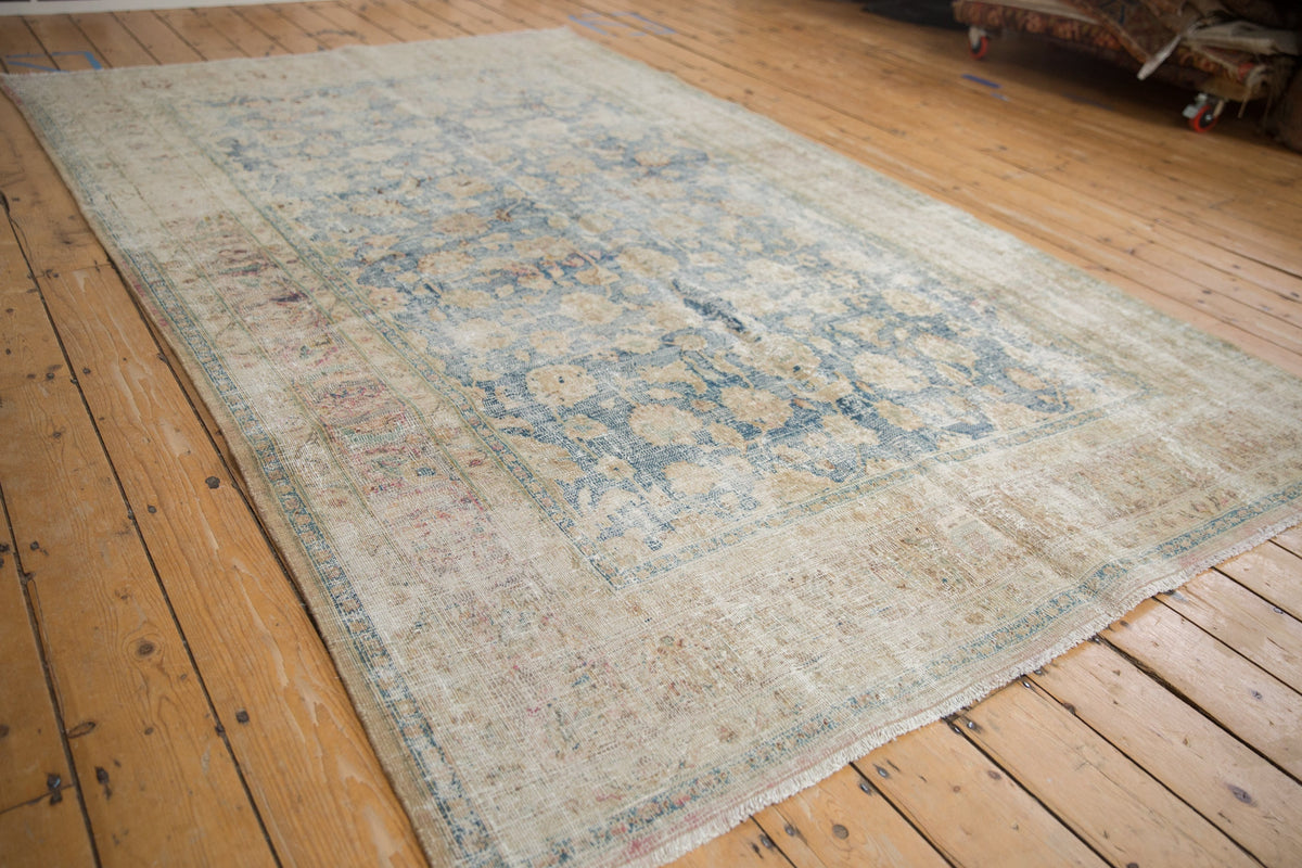 RESERVED 6.5x10.5 Vintage Distressed Meshed Carpet