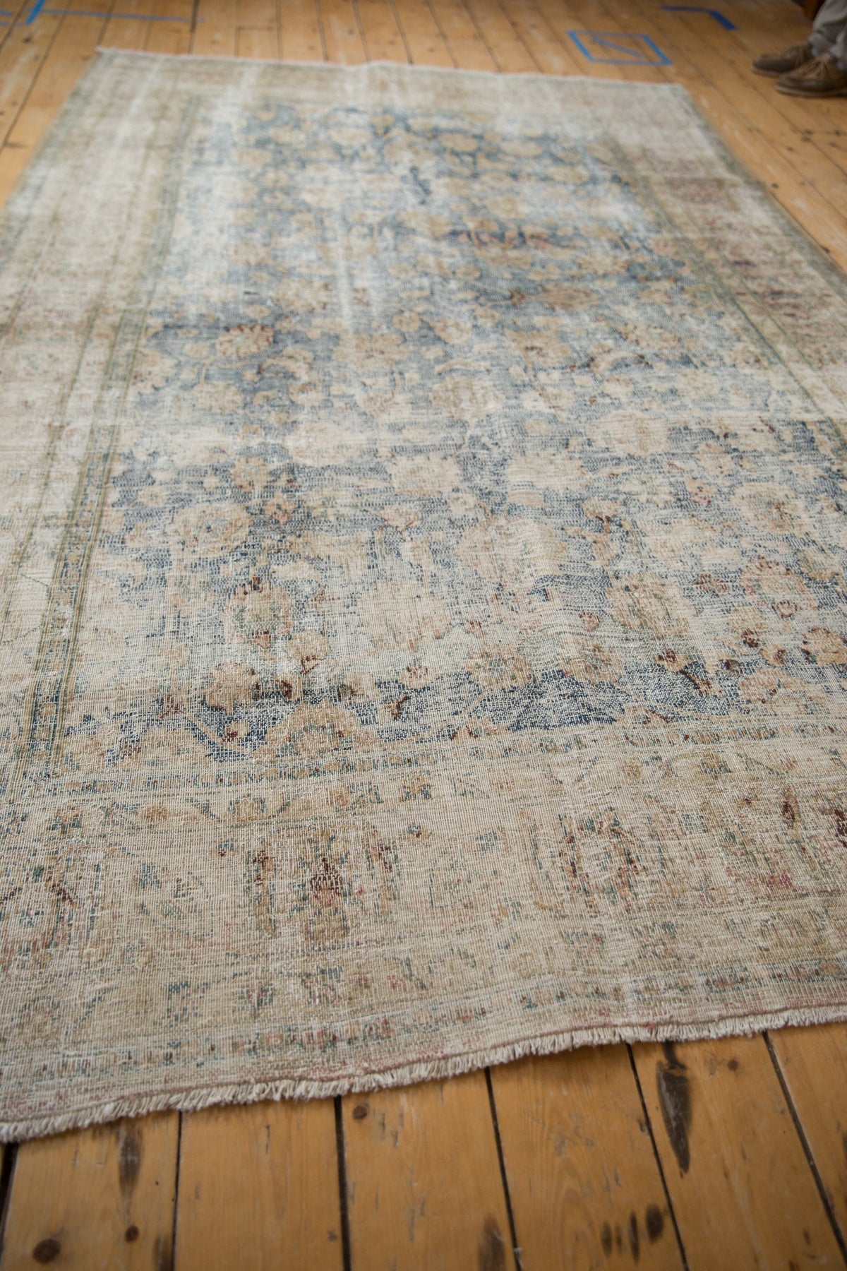 RESERVED 6.5x10.5 Vintage Distressed Meshed Carpet