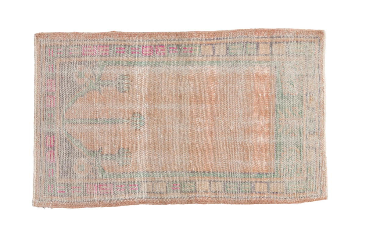 2x3 Vintage Distressed Oushak Rug Mat