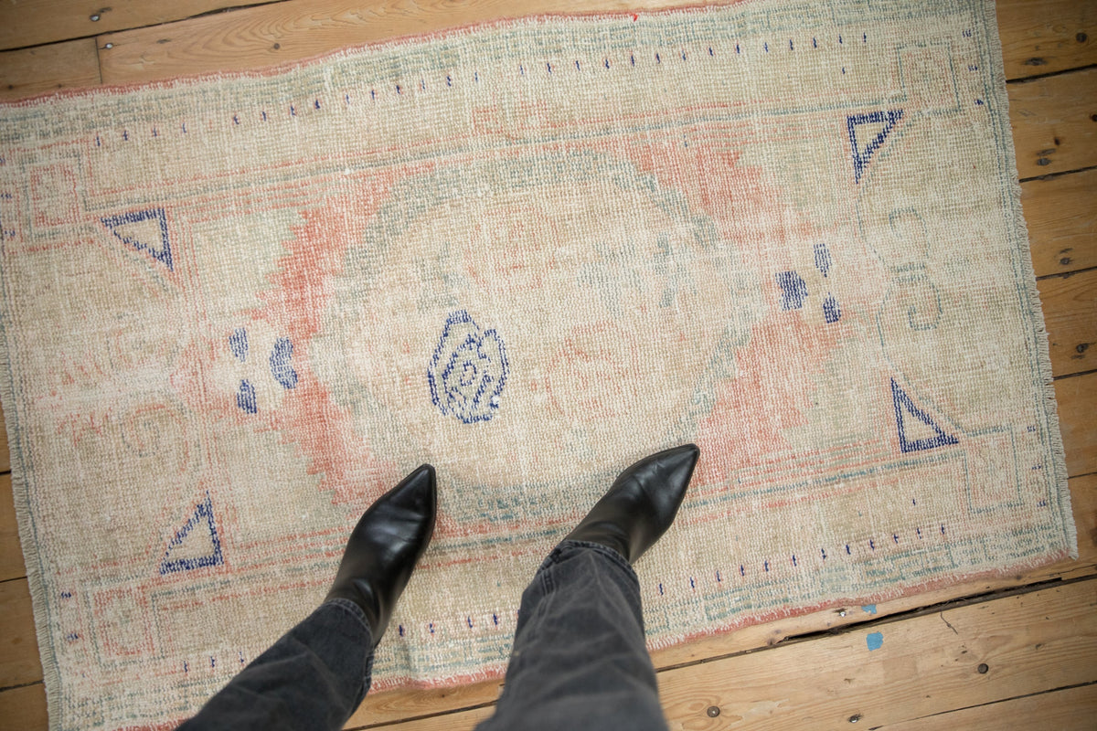 3x4.5 Vintage Distressed Oushak Rug