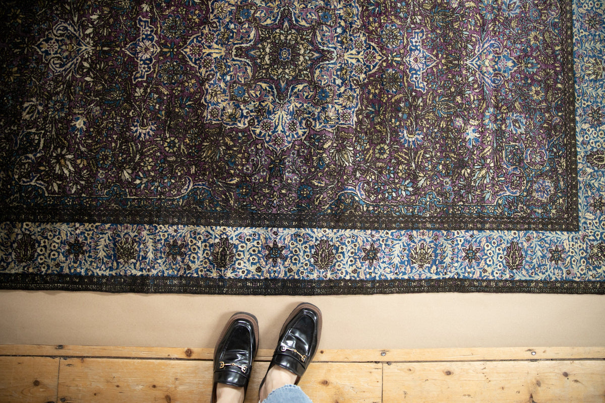 4x7 Antique Silk Kashan Rug