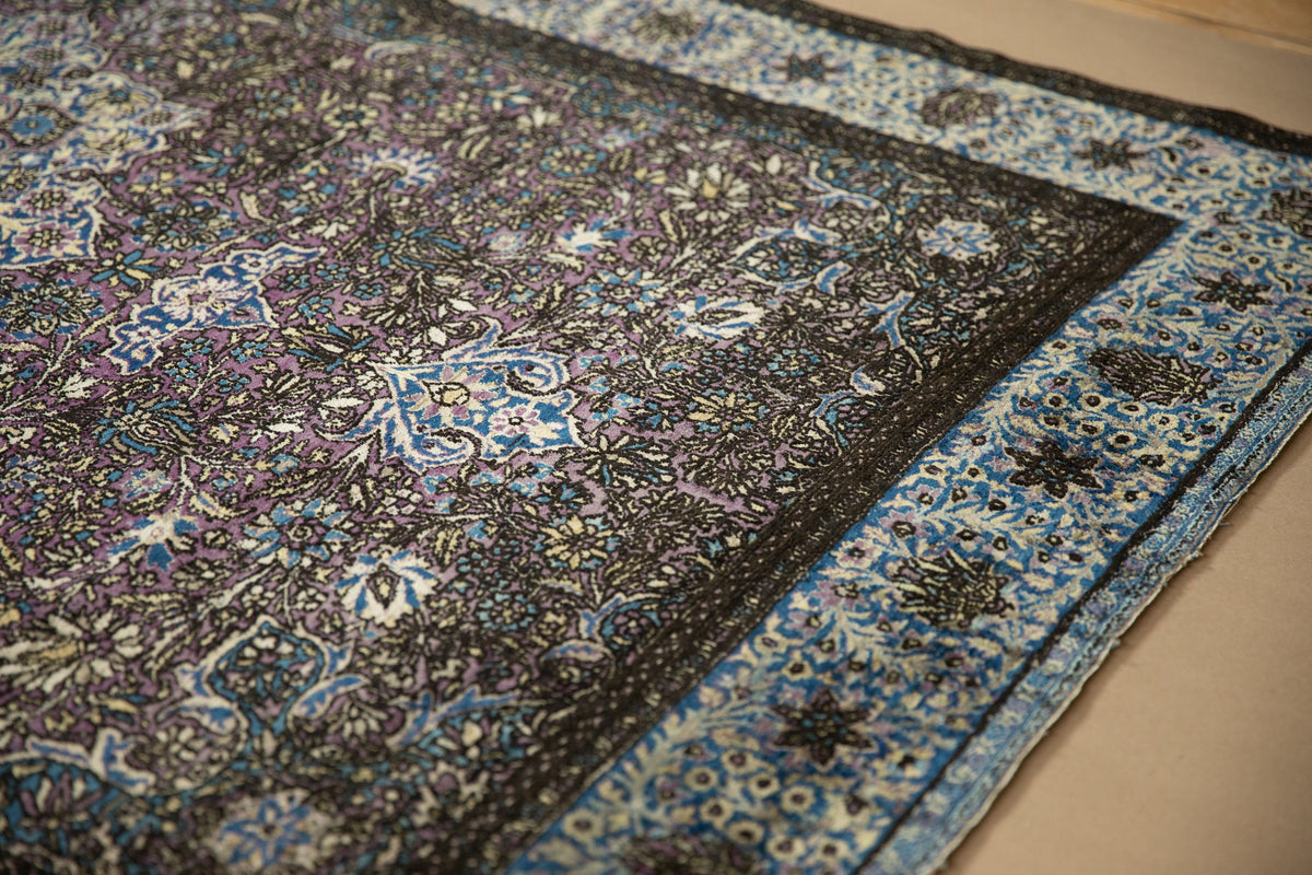 4x7 Antique Silk Kashan Rug