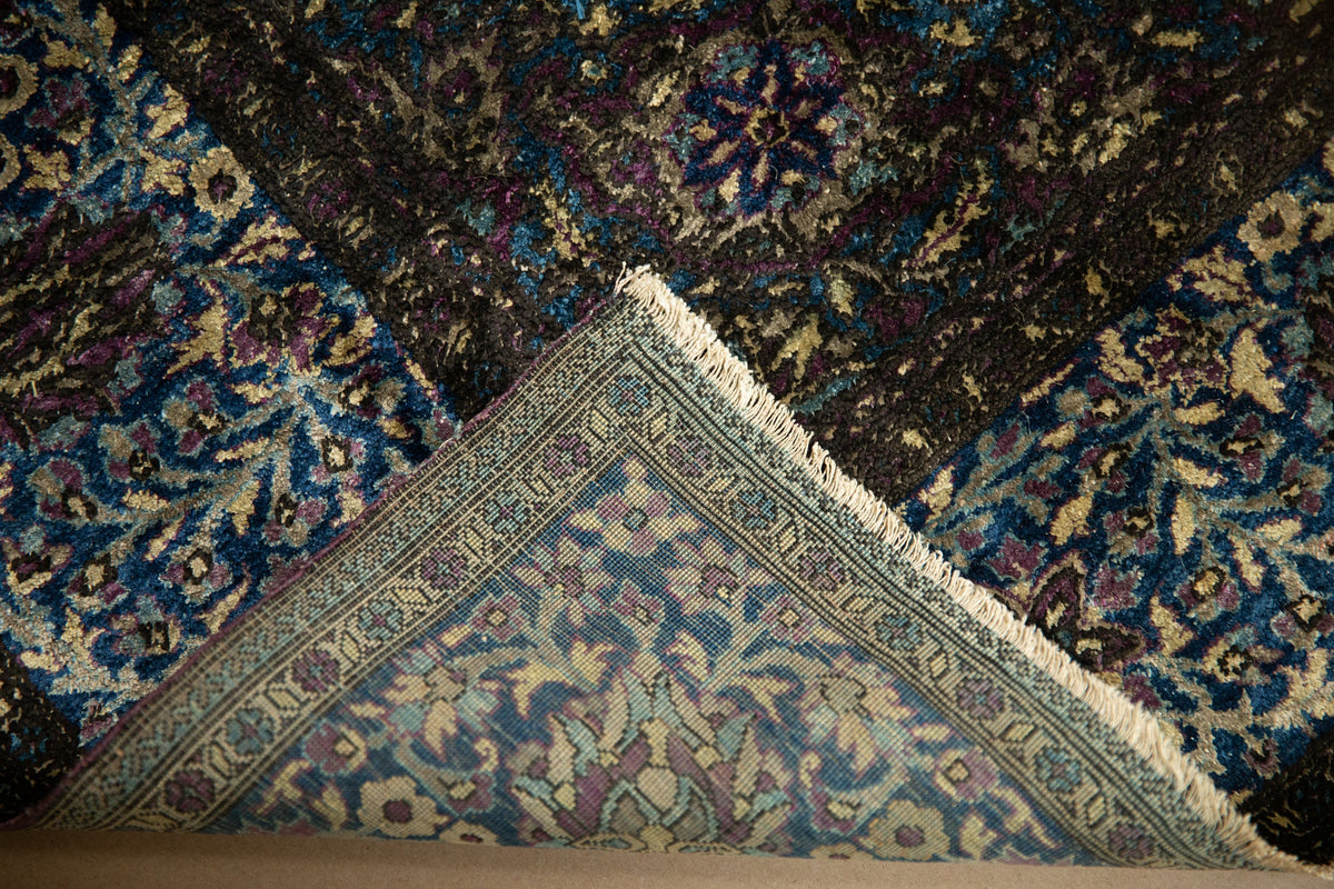 4x7 Antique Silk Kashan Rug