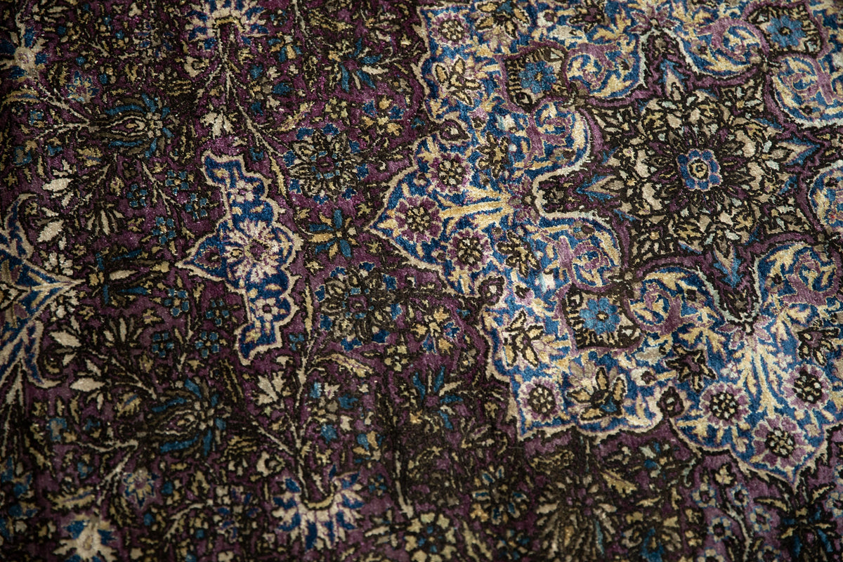 4x7 Antique Silk Kashan Rug