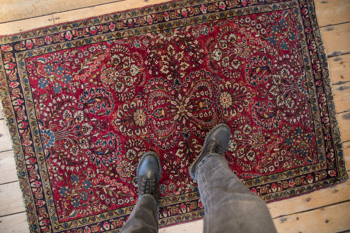 3x5 Antique German Sarouk Rug