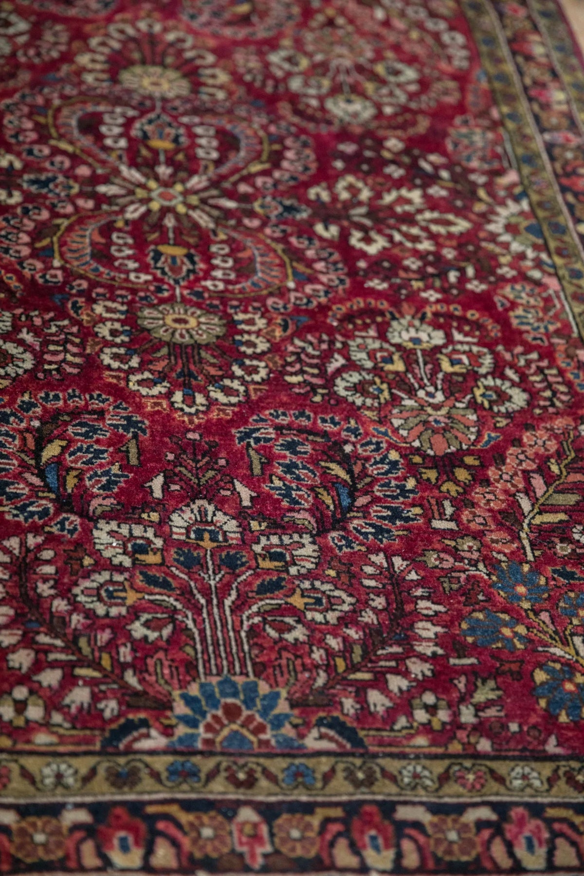 3x5 Antique German Sarouk Rug
