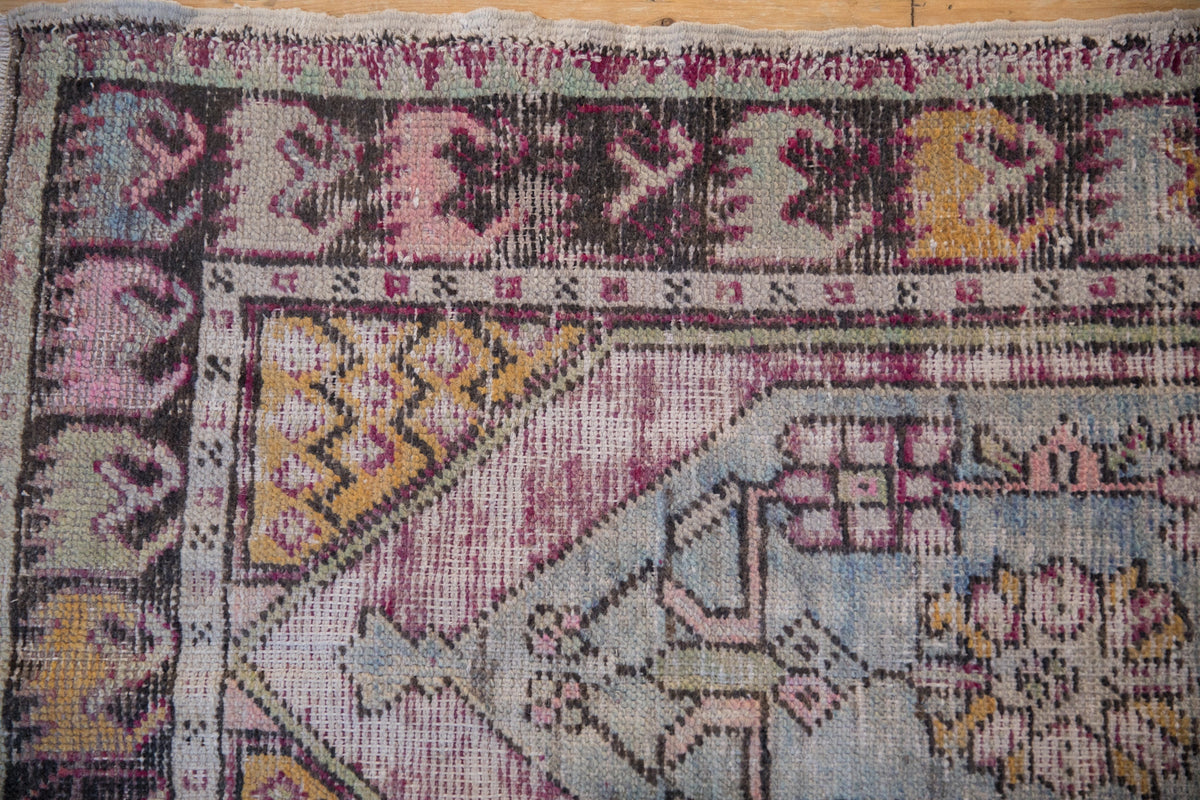 2.5x4 Vintage Distressed Oushak Rug