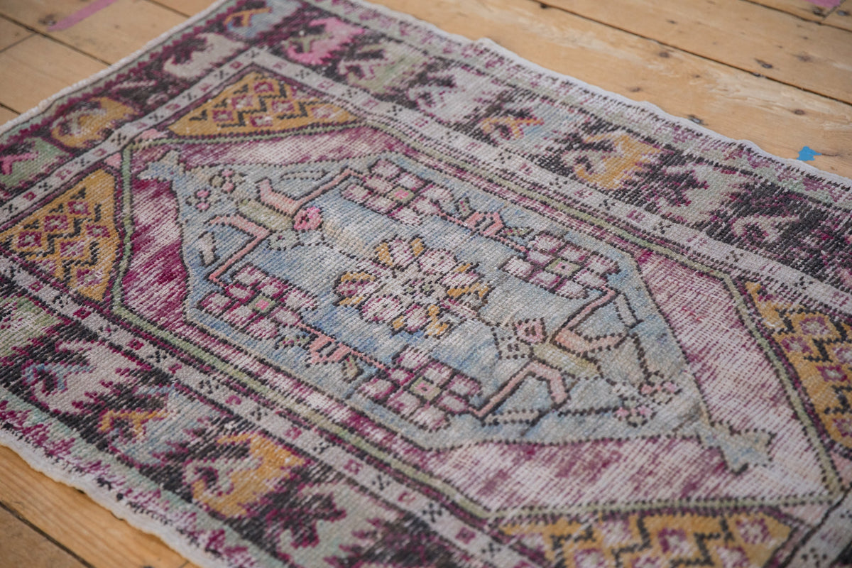 2.5x4 Vintage Distressed Oushak Rug