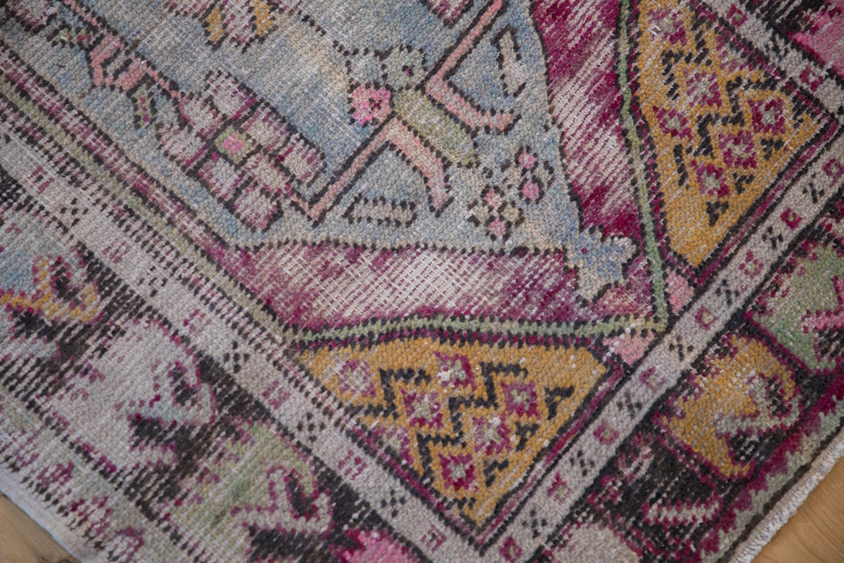 2.5x4 Vintage Distressed Oushak Rug