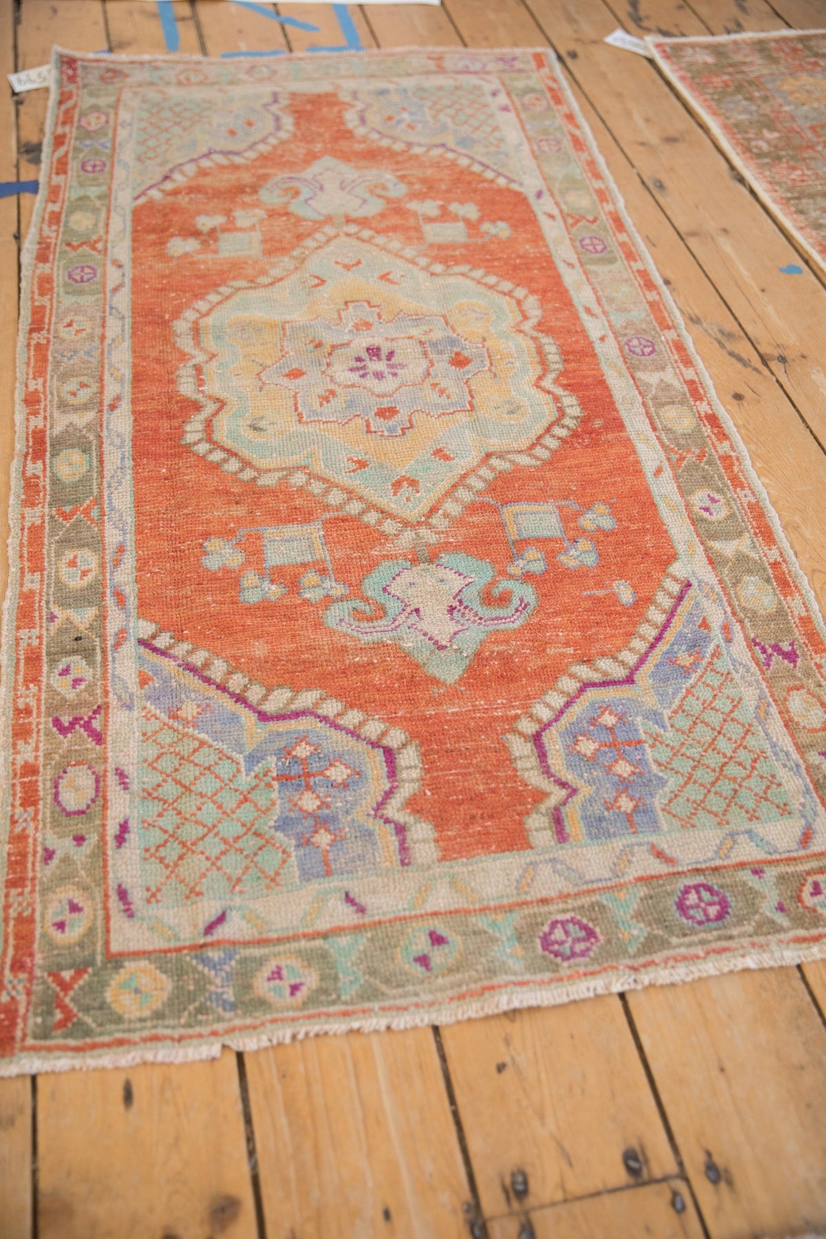 2.5x5 Vintage Distressed Oushak Rug Runner