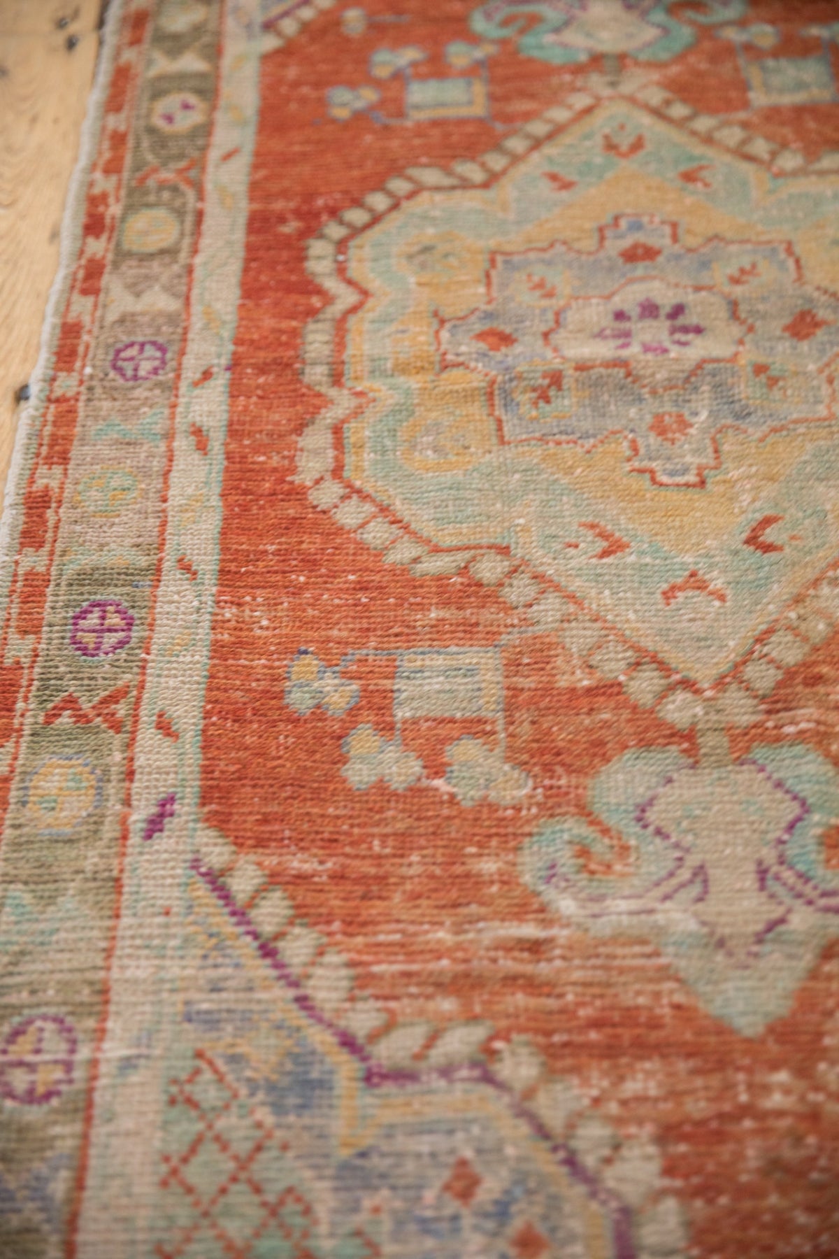 2.5x5 Vintage Distressed Oushak Rug Runner