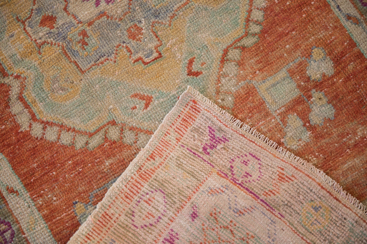 2.5x5 Vintage Distressed Oushak Rug Runner