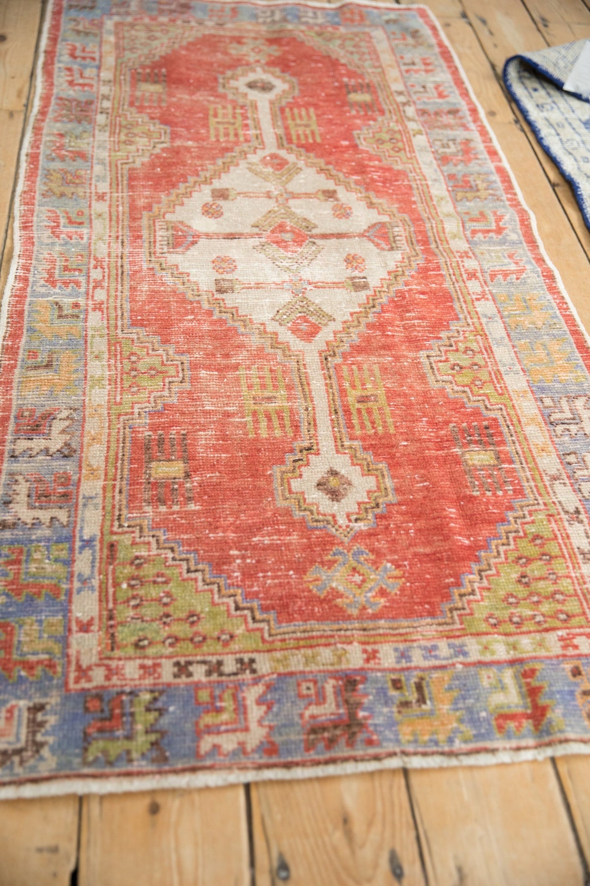 2.5x5 Vintage Distressed Oushak Rug Runner