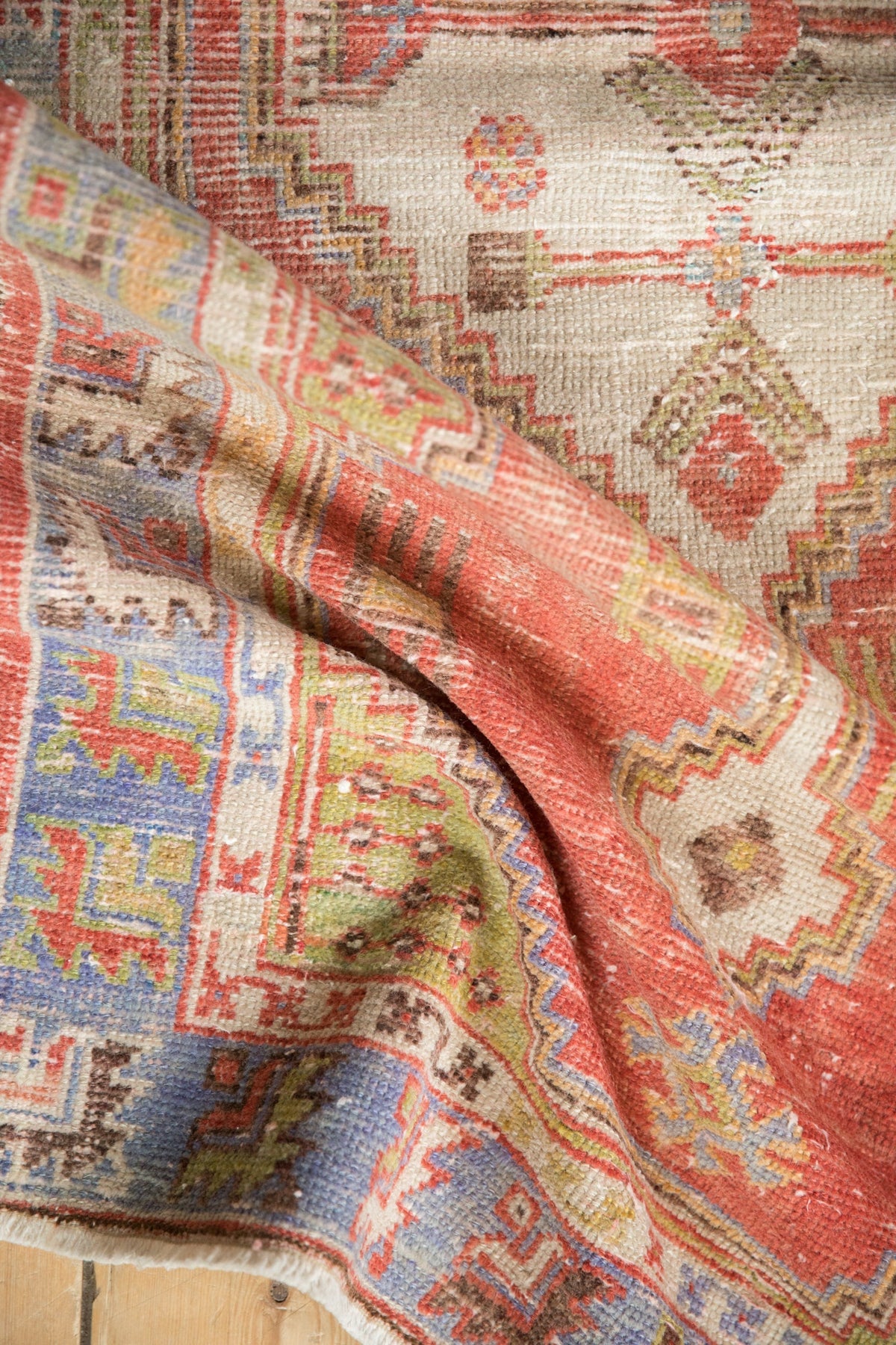 2.5x5 Vintage Distressed Oushak Rug Runner