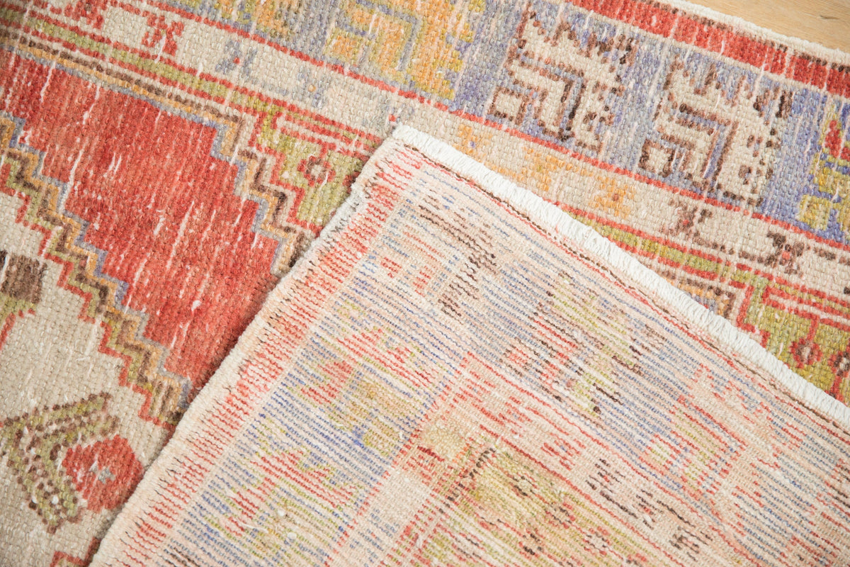 2.5x5 Vintage Distressed Oushak Rug Runner