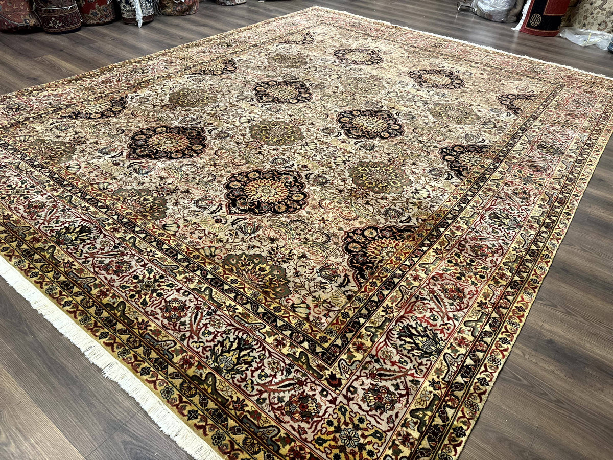 Indian Agra Rug 9x12, Fine Oriental Carpet - Jewel Rugs, view 2