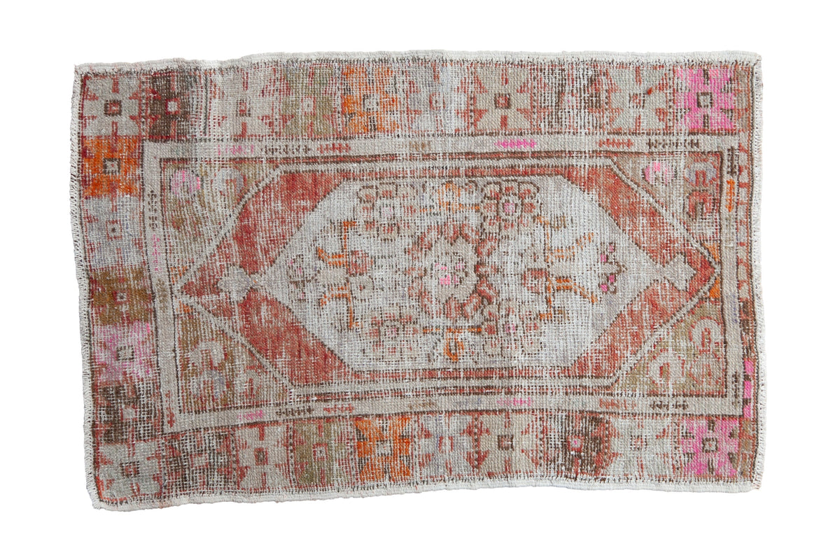 2.5x4 Vintage Distressed Oushak Rug