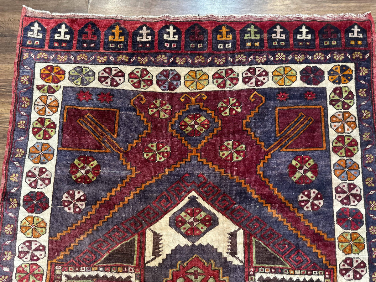 Turkish Kazak Rug 5x7, Geometric - Jewel Rugs, view 4