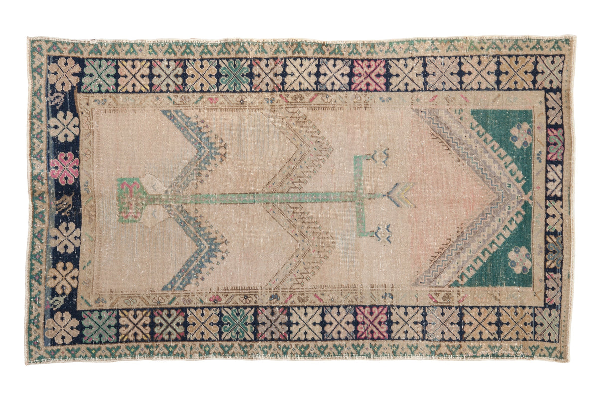 3.5x6 Vintage Distressed Oushak Rug