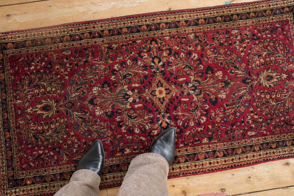 2x4 Vintage German Sarouk Rug Runner