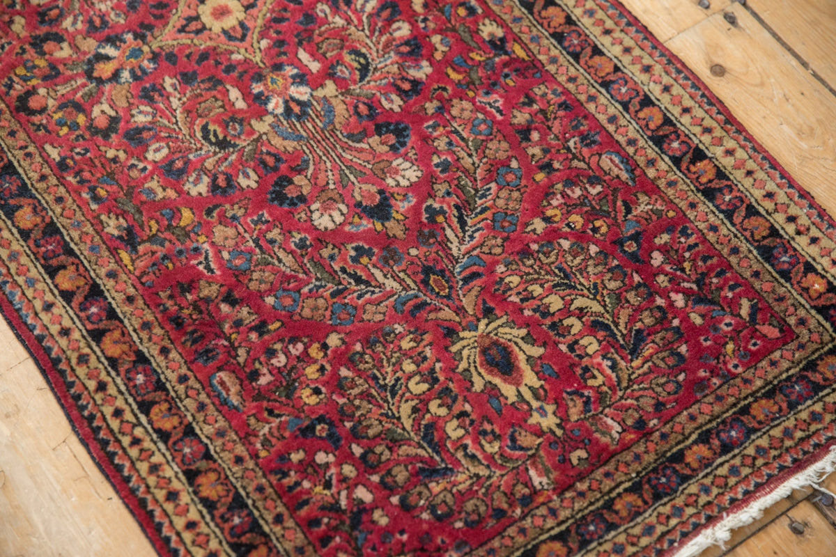 2x4 Vintage German Sarouk Rug Runner