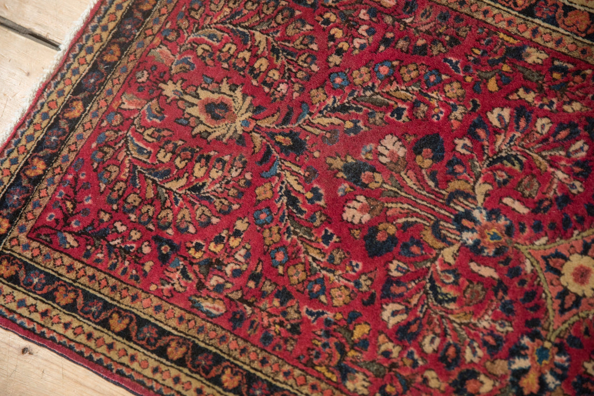 2x4 Vintage German Sarouk Rug Runner