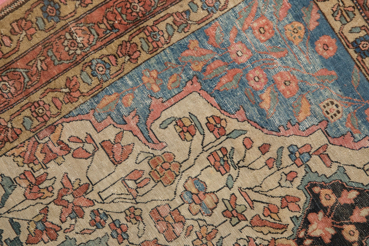 3.5x5 Antique Fine Farahan Sarouk Rug