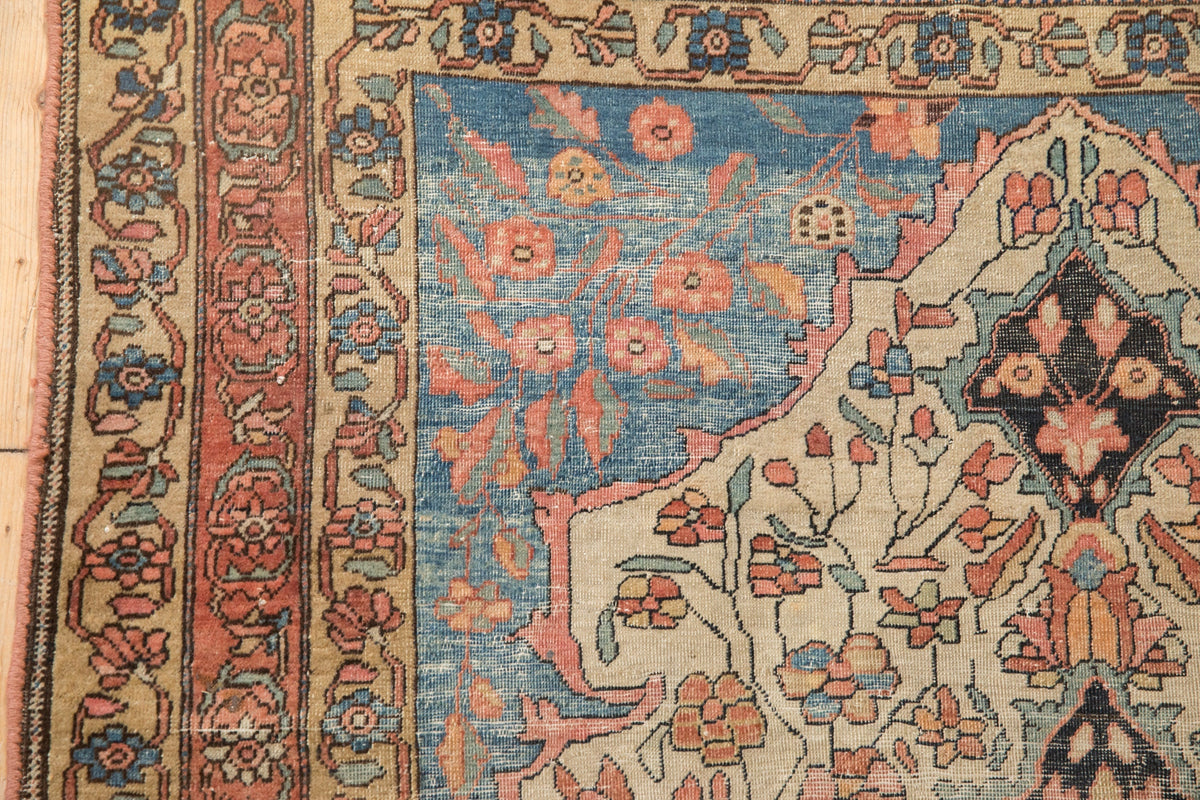 3.5x5 Antique Fine Farahan Sarouk Rug