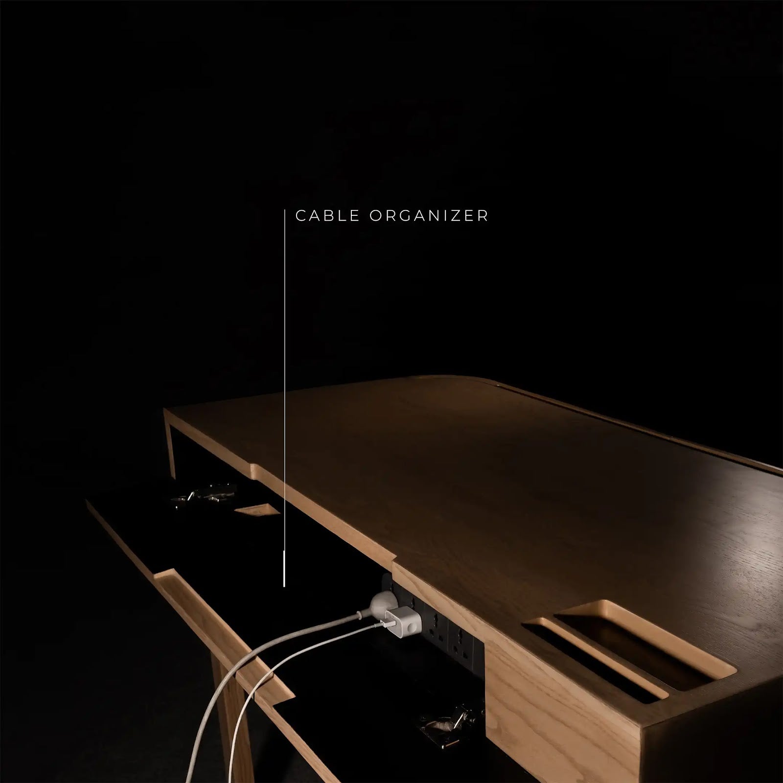Flow Lite Work Table by BEC Furniture — solid ash, view 6