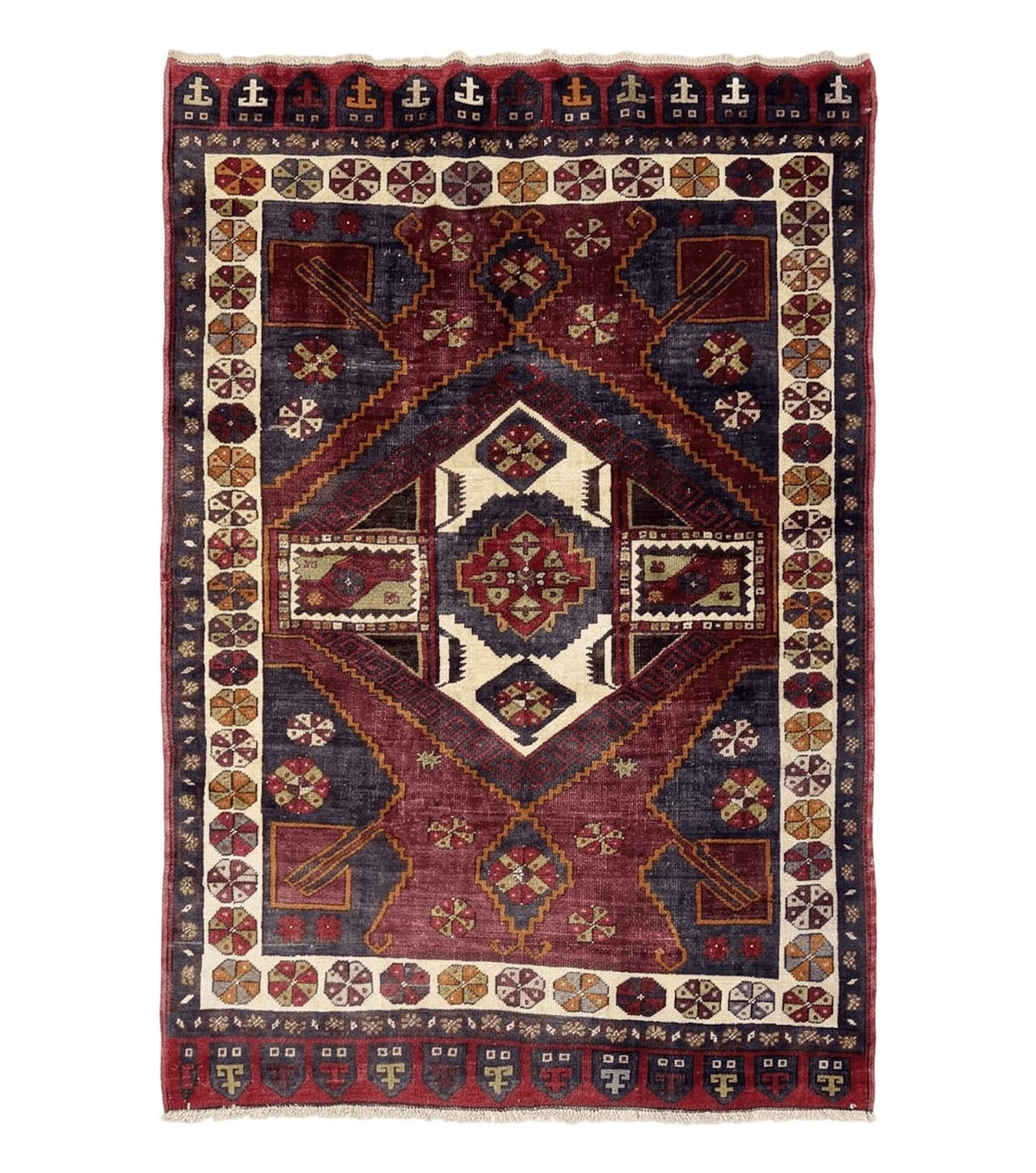 Turkish Kazak Rug 5x7, Geometric - Jewel Rugs