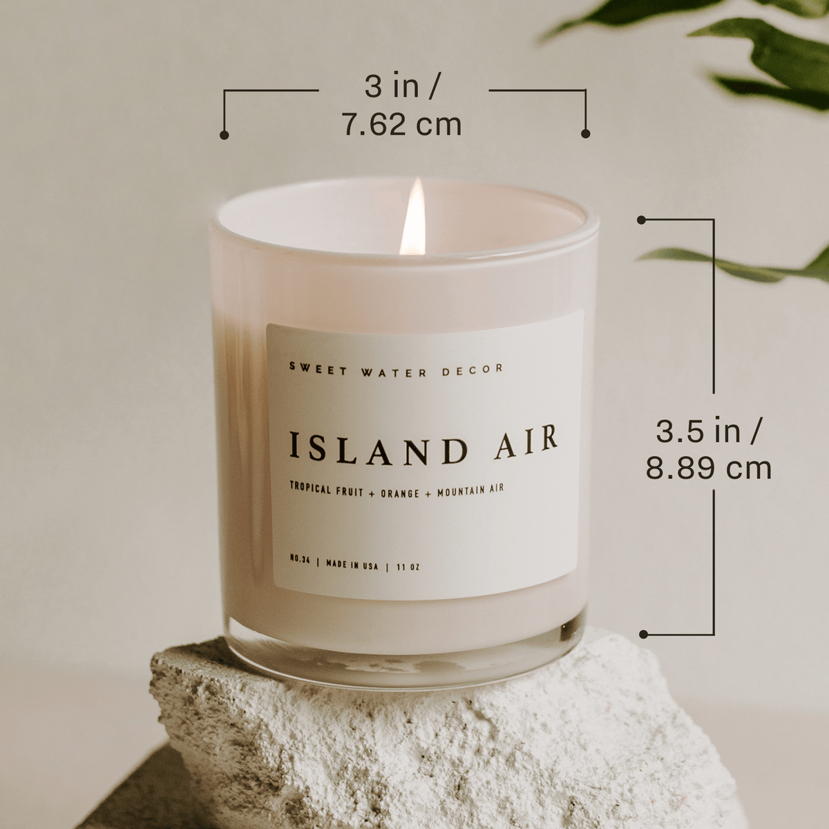 Spa Day Soy Candle - White Jar - 11 oz - Sweet Water Decor, view 8