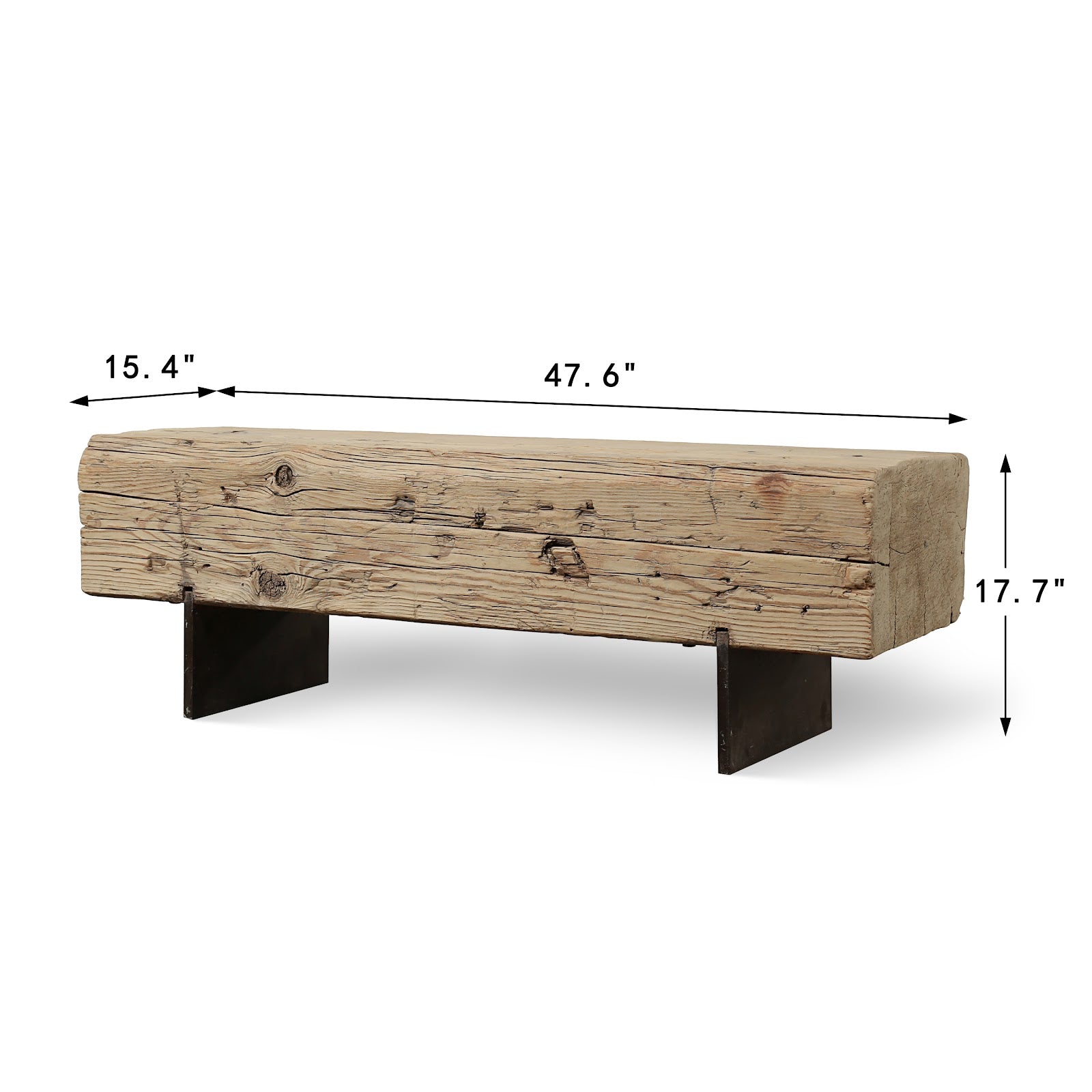 Custom 55" Long 15" Deep and 18" High Pinewood Block with Metal Stand image