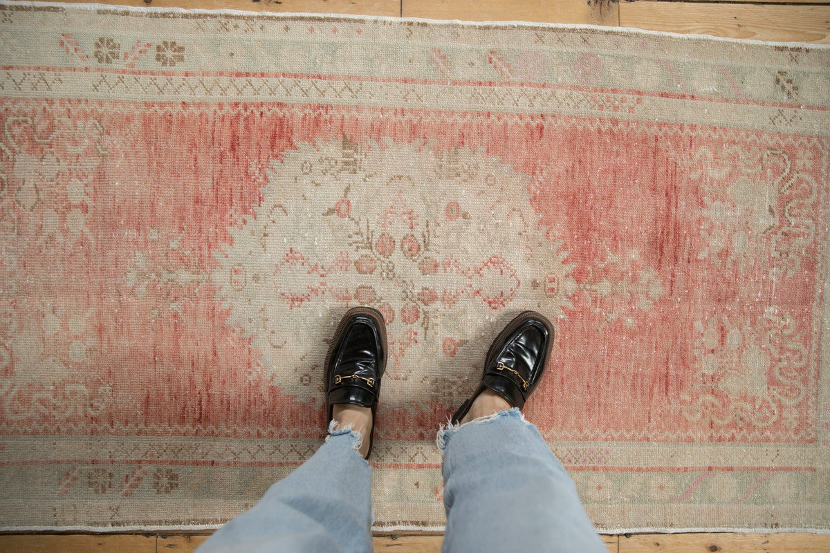 3x6 Vintage Distressed Oushak Rug Runner