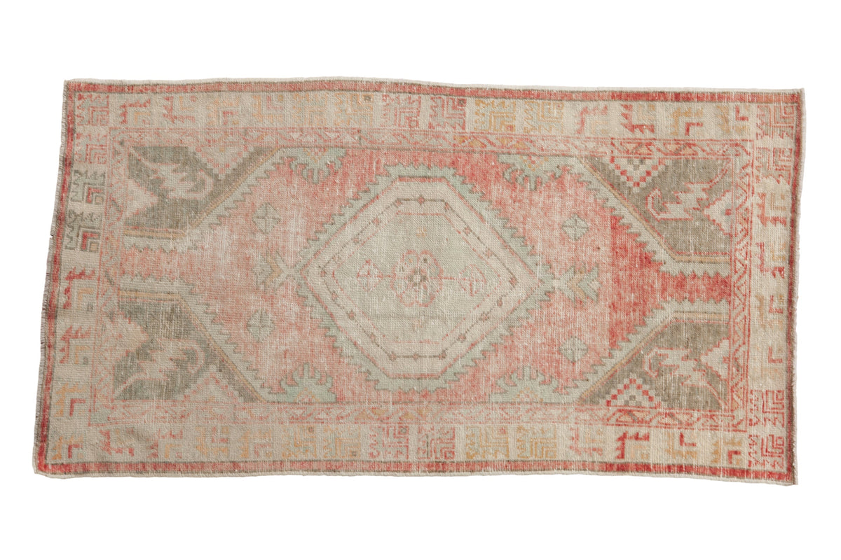 2.5x5 Vintage Distressed Oushak Rug Runner